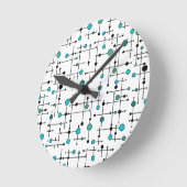 Moderne, moderne stijl Aqua Blue Dot uit de halve  Ronde Klok (Hoek)