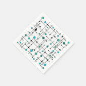 Moderne, moderne stijl Aqua Blue Dot uit de halve Servet (Hoek)