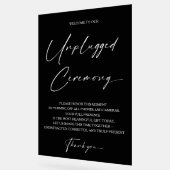 Moderne moderne unplugged ceremonie Acryl teken Acryl Bord (Hoek)