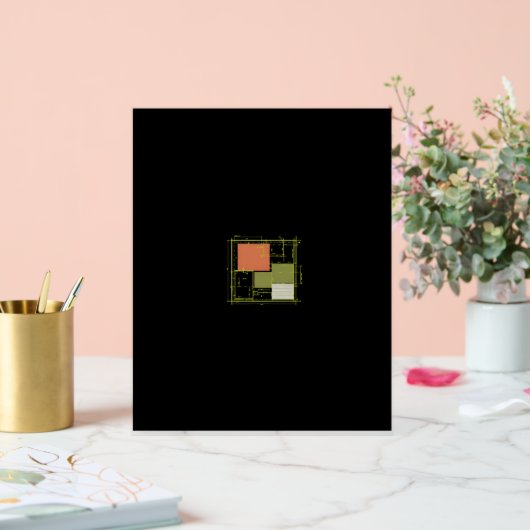 Moderne modulaire plattegrond – Minimalistische ar Acryl Bord (Huwelijk)
