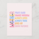 Moderne Moeder Cadeau Voor Moeder Cool En Grappig Briefkaart (Voorkant)