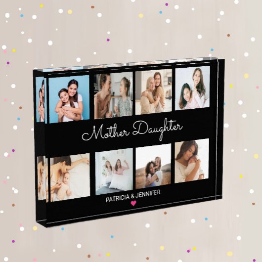 Moderne moeder dochter kalligrafie | Fotocollage Fotoblokken