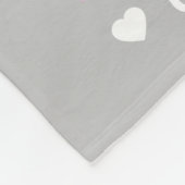 Moderne moeder foto collage harten Jouw tekst Fleece Deken (Hoek)