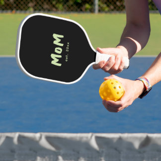 Moderne Moeder Gevestigde Mintgroene Typografie Pickleball Paddle