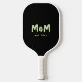 Moderne Moeder Gevestigde Mintgroene Typografie Pickleball Paddle (Voorkant)