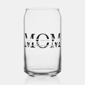 Moderne Moeder Kinder Namen Moederdag Blikvorm Glas (Voorkant)