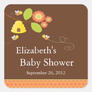 Moderne moeder naar bijen Baby shower Sticker