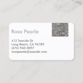 Moderne moeder Parelkaart Contactkaartje (Achterkant)