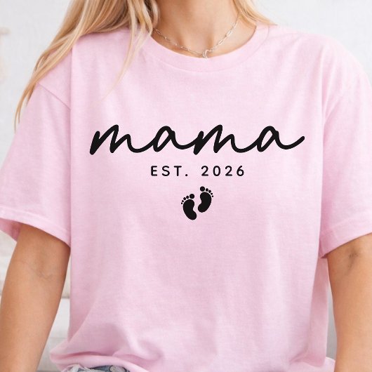 Moderne Moeder Persoonlijk Script Mama Moeder Leve T-shirt