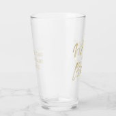 Moderne Moeder van de Bruid Gouden Script Typograf Glas (Rechts)