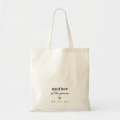 Moderne Moeder-van-de-Bruidegom Geschenk met Goude Tote Bag (Voorkant)