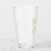 Moderne Moeder van de Bruidegom Gouden Script Typo Glas (Rechts)