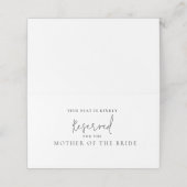Moderne moeder van de bruidegom zitplaatsen gerese plaatskaartje (Buitenkant ongevouwen)