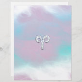 Moderne moeder van parelstijl zodiasymbool (Voorkant / Achterkant)