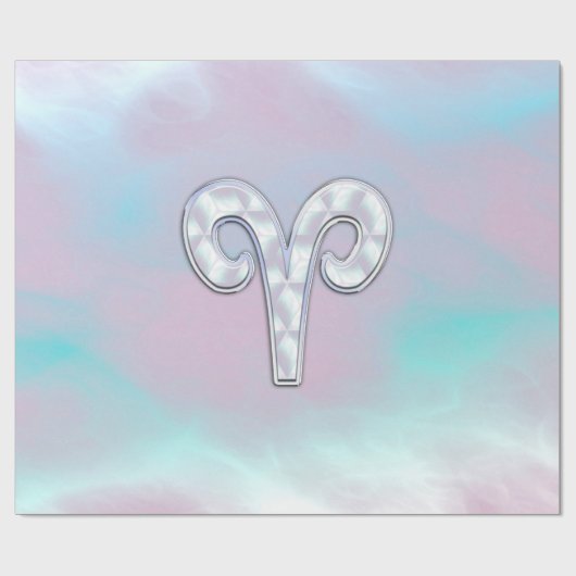 Moderne moeder van parelstijl zodiasymbool cadeaupapier (Vlak)