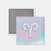 Moderne moeder van parelstijl zodiasymbool magneet (Voorkant / Achterkant)