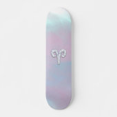 Moderne moeder van parelstijl zodiasymbool skateboard (Voorkant)