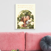 Moderne Moederdag Elegant Arch Fotoquote Canvas Afdruk (Insitu (Woonkamer))