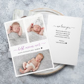 Moderne Moederdag Foto Collage Folded Kaart