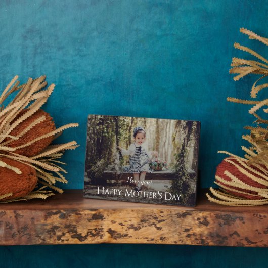 Moderne Moederdag Foto Plaque Fotoplaat (Zijkant)