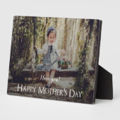 Moderne Moederdag Foto Plaque Fotoplaat (Zijkant)