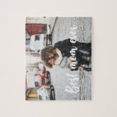 Moderne Moederdag foto van beste moeder ooit Legpuzzel (Verticaal)