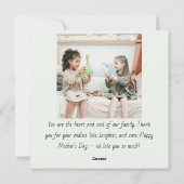 "Moderne Moederdag Fotocollage | MOM Letters - Feestdagenkaart (Achterkant)