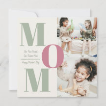 "Moderne Moederdag Fotocollage | MOM Letters -