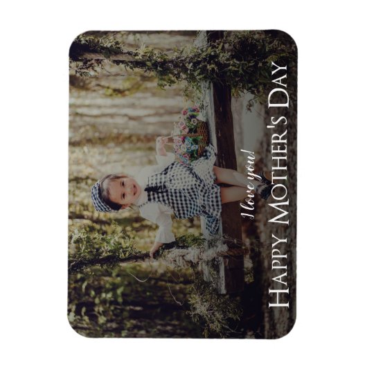 Moderne Moederdag-fotomagneet Magneet (Verticaal)