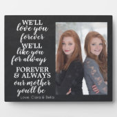 Moderne Moederdag-fotoplaque op aangepast Chalkboa Fotoplaat (Voorkant)