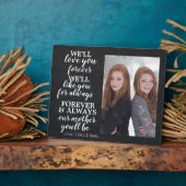 Moderne Moederdag-fotoplaque op aangepast Chalkboa Fotoplaat (Zijkant)