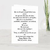 Moderne Moederdag gevouwen Folie Wenskaart (Achterkant)
