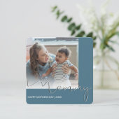 Moderne Moederdag Holiday Kaart (Staand voorkant)