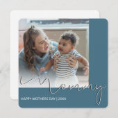 Moderne Moederdag Holiday Kaart (Voorkant / Achterkant)