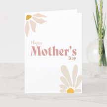 Moderne Moederdag kaart