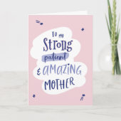 Moderne Moederdag Kaart (Voorkant)