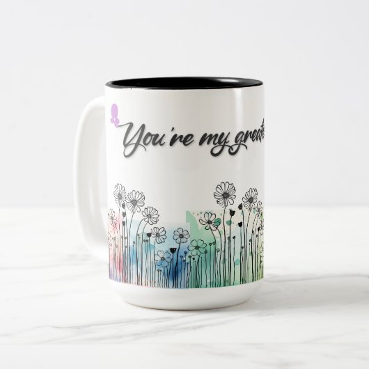 Moderne Moederdag Mok voor mama (Voorkant links)