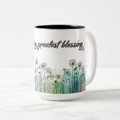 Moderne Moederdag Mok voor mama (Voorkant rechts)