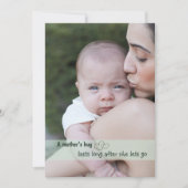 Moderne Moederdag Script & Photo Holiday Kaart (Voorkant)