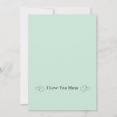 Moderne Moederdag Script & Photo Holiday Kaart (Achterkant)