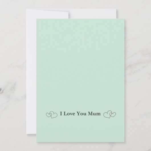 Moderne Moederdag Script & Photo Holiday Kaart (Achterkant)