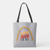 Moderne Moederdag Super Mom Tote Bag (Achterkant)
