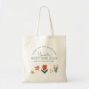 Moderne Moederdag voor beste moeder ooit Tote Bag