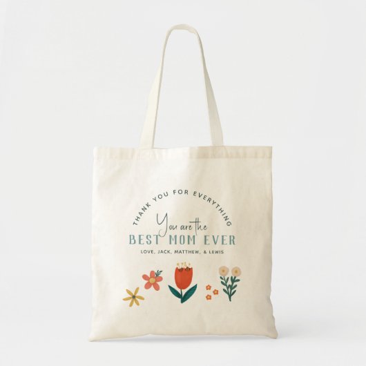 Moderne Moederdag voor beste moeder ooit Tote Bag (Voorkant)