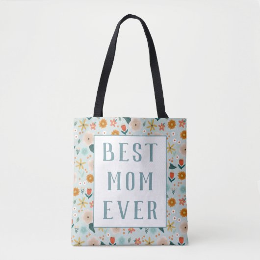 Moderne Moederdag voor beste moeder ooit Tote Bag (Voorkant)
