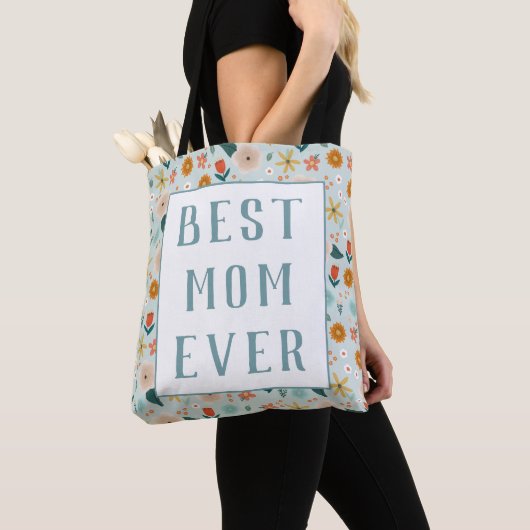 Moderne Moederdag voor beste moeder ooit Tote Bag (Dichtbij)