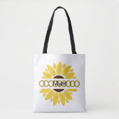 Moderne Moederdag Zonnebloem Tote Bag (Voorkant)
