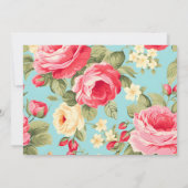 Moderne Moederdagkaart met bloemen en foto (Achterkant)
