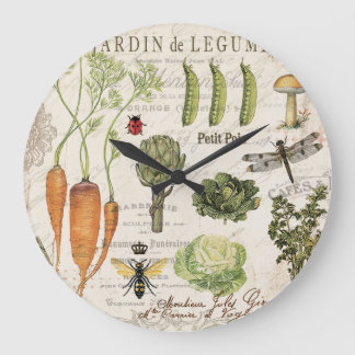 moderne  moestuin grote klok