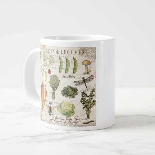 moderne  moestuin grote koffiekop (Links)